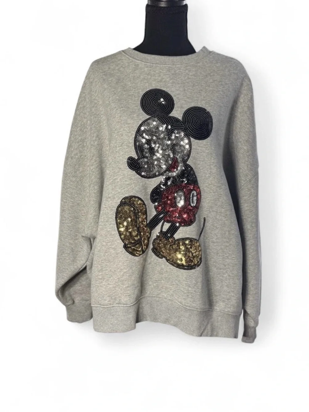 Disney x Forever 21 Mickey Mouse Sequin Pullover Sweatshirt Womens plus Size 0X